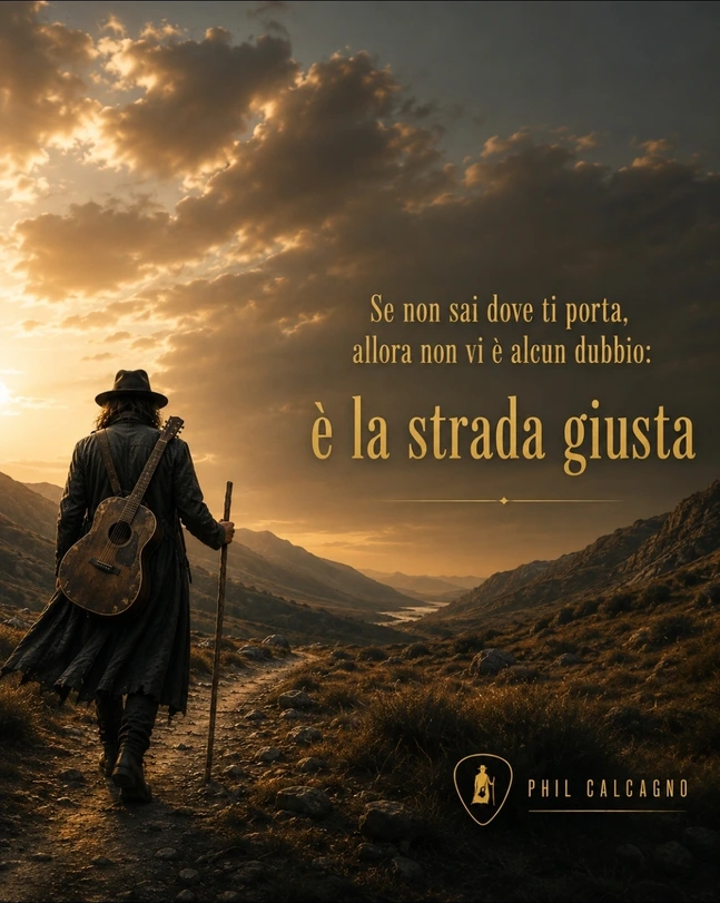 Il viandante - Se non sai dove ti porta, allora non vi è alcun dubbio: è la strada giusta.